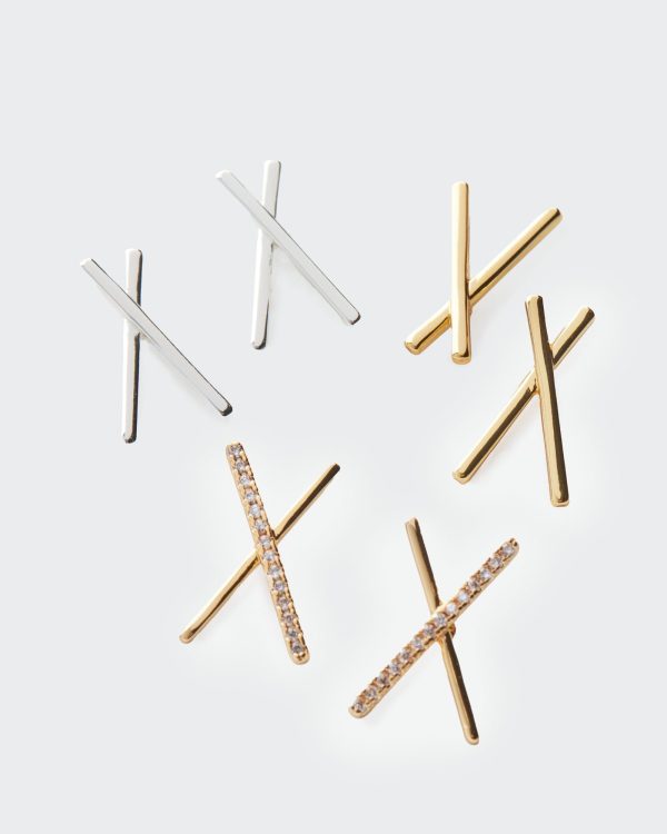 X Marks The Spot Earring Set